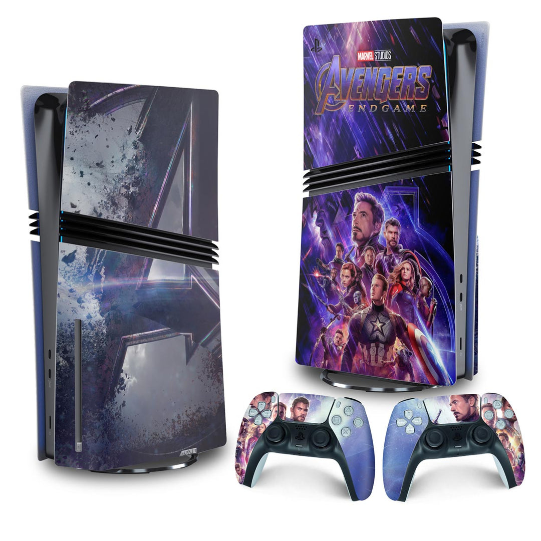 Skin Anti-Rage PS5 Pro Vertical - Vingadores Ultimato Endgame - Pop Arte Skins