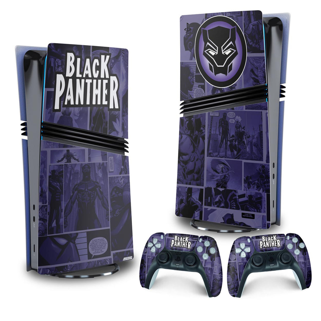 Skin Anti-Rage PS5 Pro Vertical - Pantera Negra Comics - Pop Arte Skins - foto 4