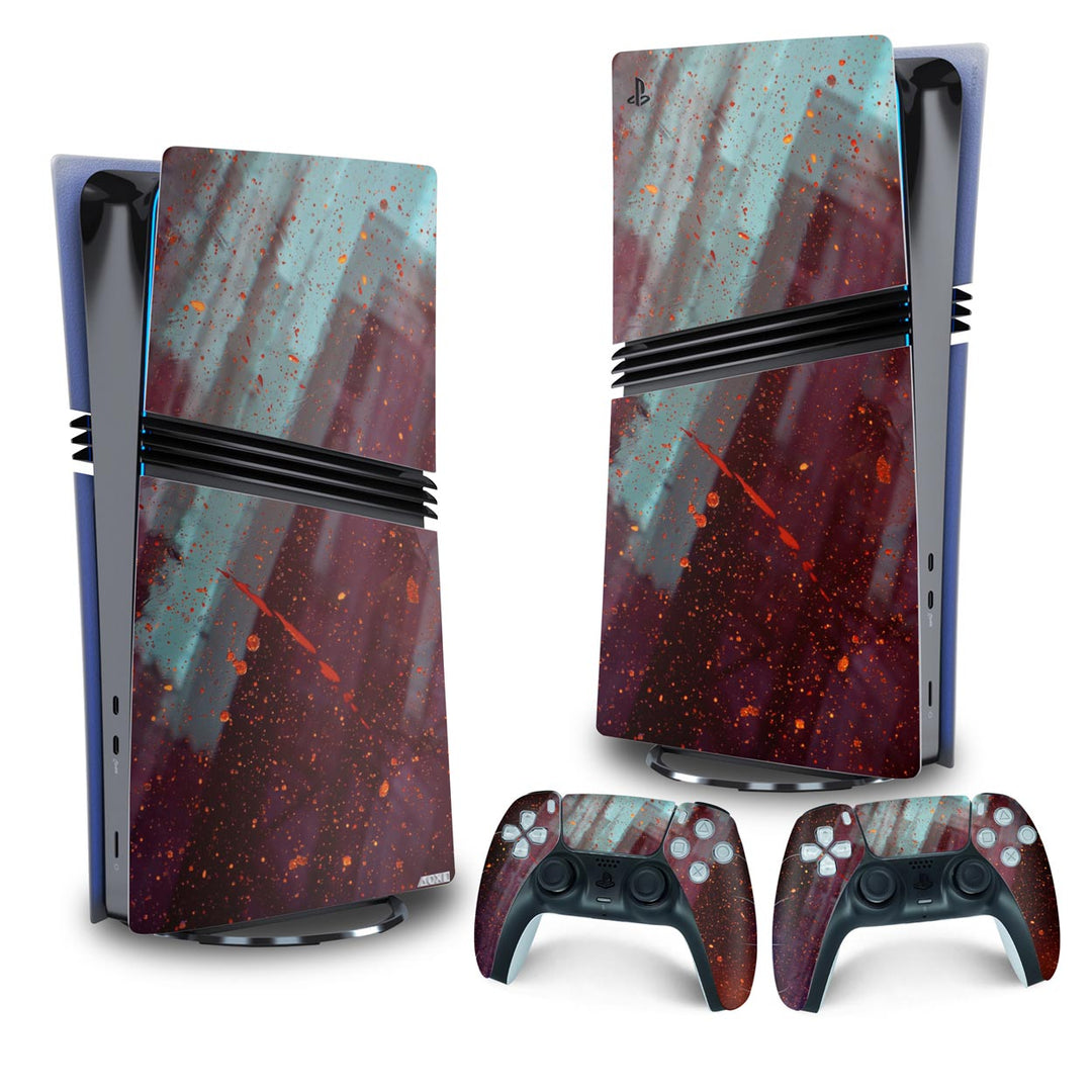 Skin Anti-Rage PS5 Pro Vertical - Abstrato #100 - Pop Arte Skins - foto 4