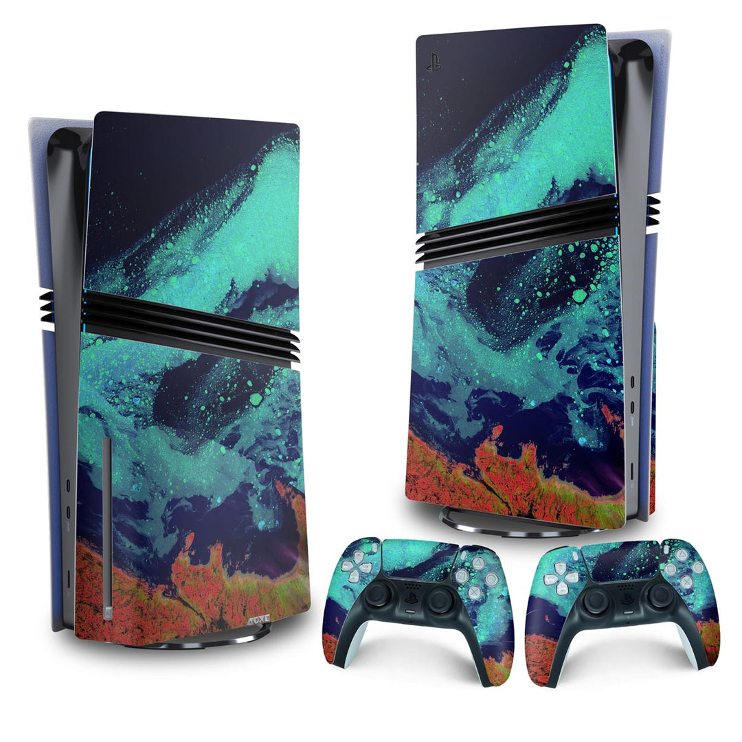 Skin Anti-Rage PS5 Pro Vertical - Abstrato #105 - Pop Arte Skins
