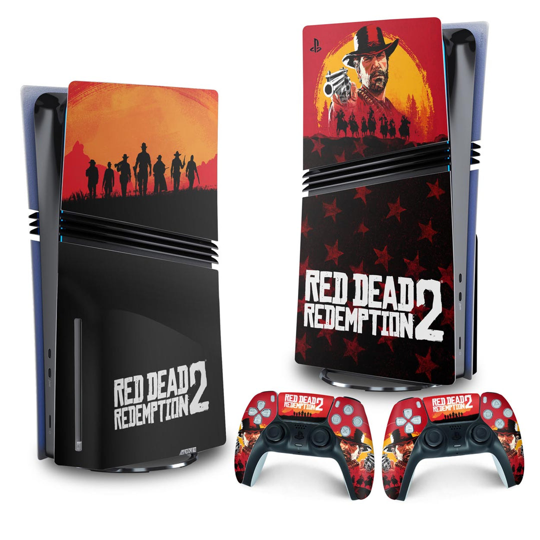 Skin Anti-Rage PS5 Pro Vertical - Red Dead Redemption 2 - Pop Arte Skins