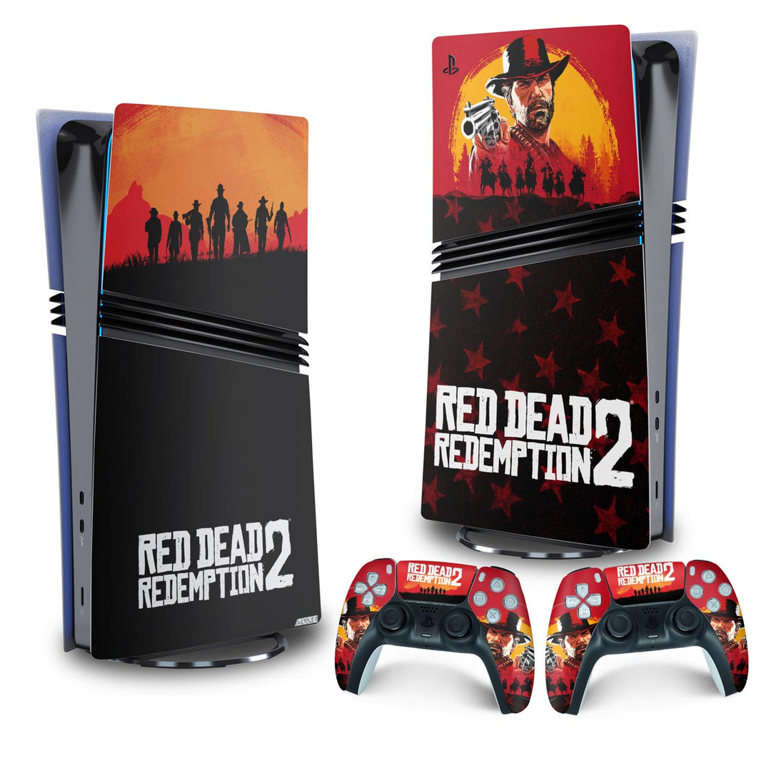 Skin Anti-Rage PS5 Pro Vertical - Red Dead Redemption 2 - Pop Arte Skins - foto 4