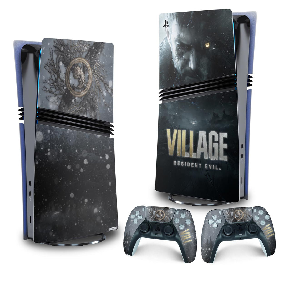 Skin Anti-Rage PS5 Pro Vertical - Resident Evil Village - Pop Arte Skins - foto 4