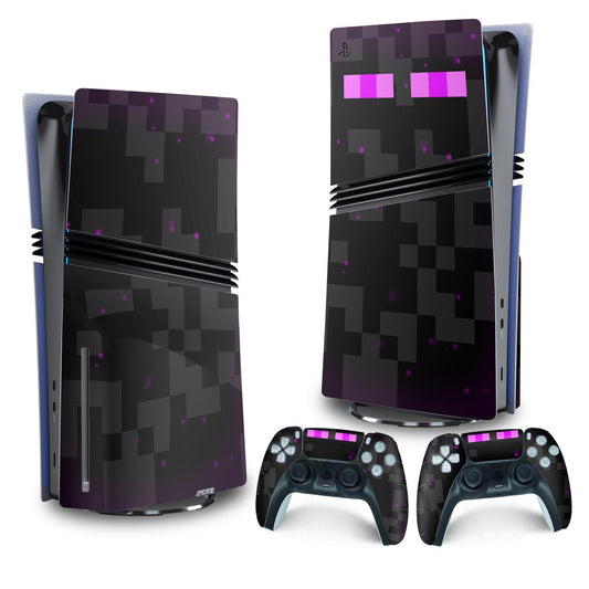 Skin Anti-Rage PS5 Pro Vertical - Minecraft Enderman