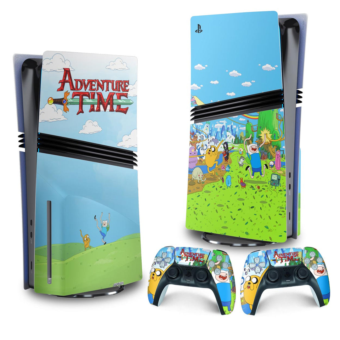 Skin Anti-Rage PS5 Pro Vertical - Hora de Aventura - Pop Arte Skins