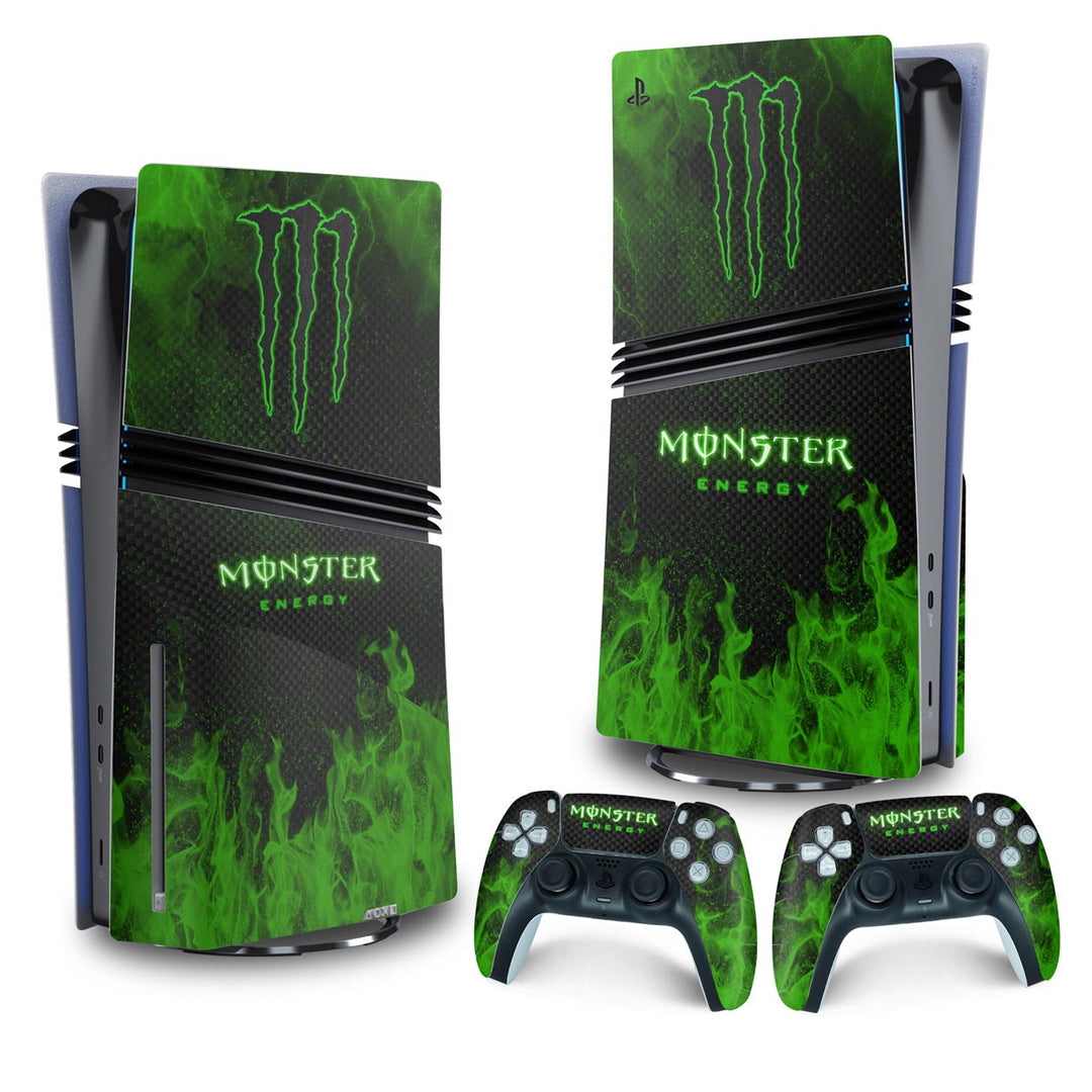 Skin Anti-Rage PS5 Pro Vertical - Monster Energy Drink - Pop Arte Skins