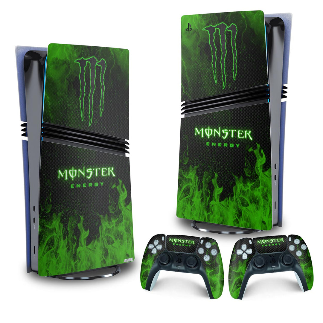 Skin Anti-Rage PS5 Pro Vertical - Monster Energy Drink - Pop Arte Skins - foto 4