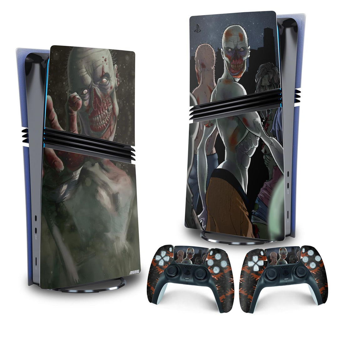 Skin Anti-Rage PS5 Pro Vertical - Zombie Zumbi The Walking - Pop Arte Skins - foto 4