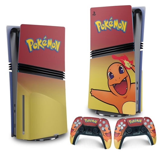 Skin Anti-Rage PS5 Pro Vertical - Pokemon Charmander