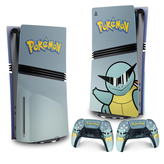 Skin Anti-Rage PS5 Pro Vertical - Pokemon Squirtle