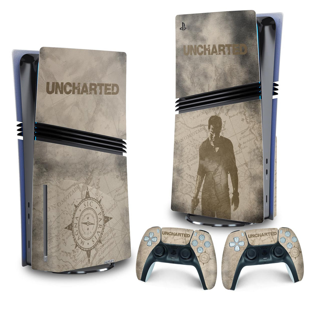 Skin Anti-Rage PS5 Pro Vertical - Uncharted - Pop Arte Skins