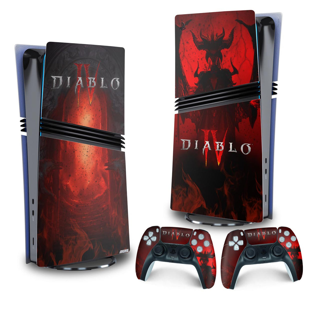 Skin Anti-Rage PS5 Pro Vertical - Diablo IV 4 - Pop Arte Skins - foto 4