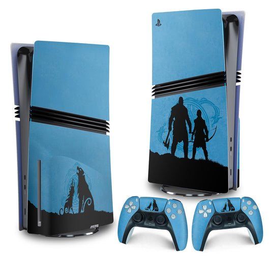 Skin Anti-Rage PS5 Pro Vertical - God of War Ragnarok Edition