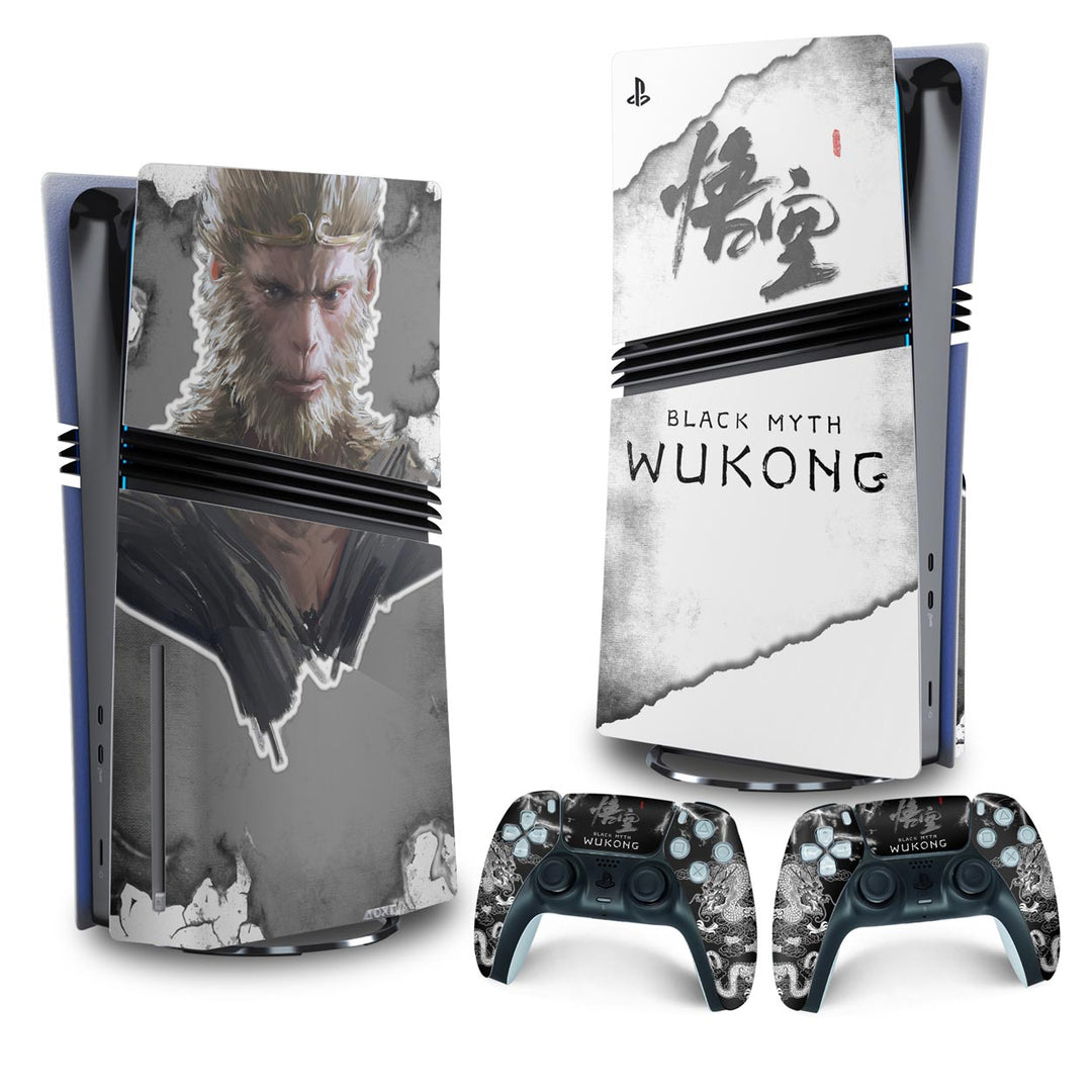 Skin Anti-Rage PS5 Pro Vertical - Black Myth: Wukong - Pop Arte Skins