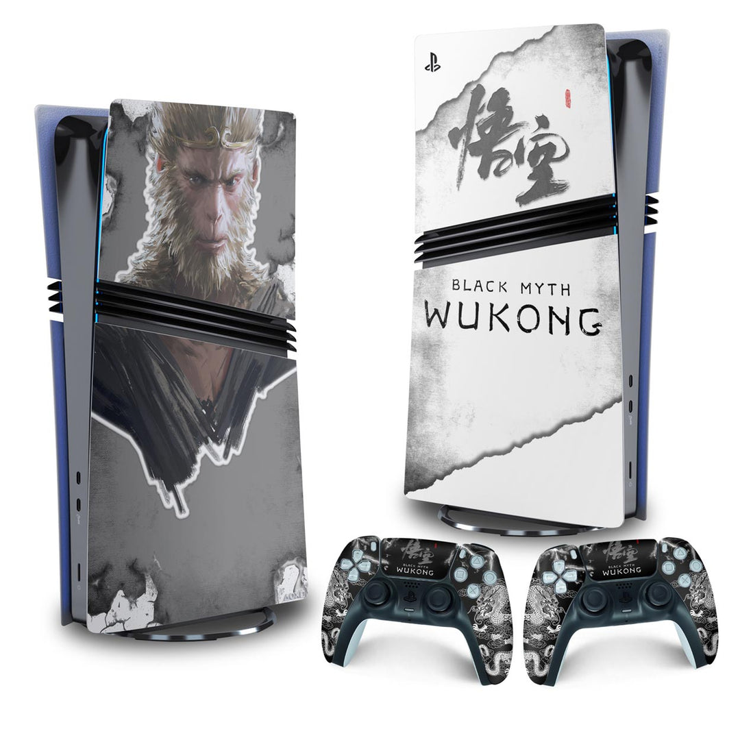 Skin Anti-Rage PS5 Pro Vertical - Black Myth: Wukong - Pop Arte Skins - foto 4