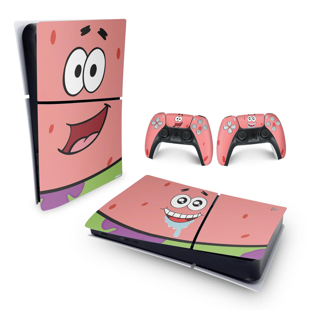 Skin Anti-Rage PS5 Slim Horizontal - Patrick - Pop Arte Skins - foto 4