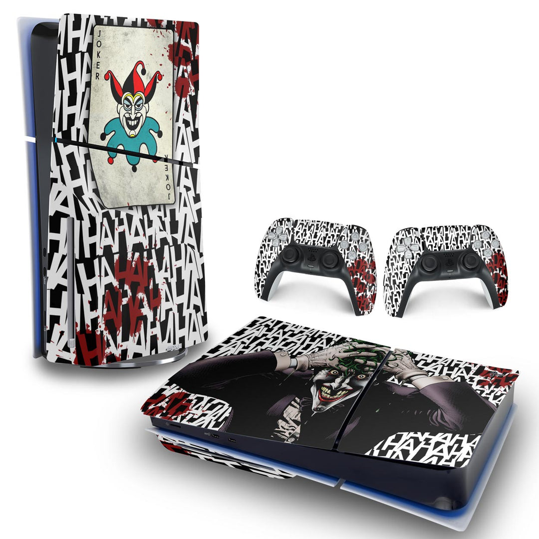 Skin Anti-Rage PS5 Slim Horizontal - Joker Coringa - Pop Arte Skins