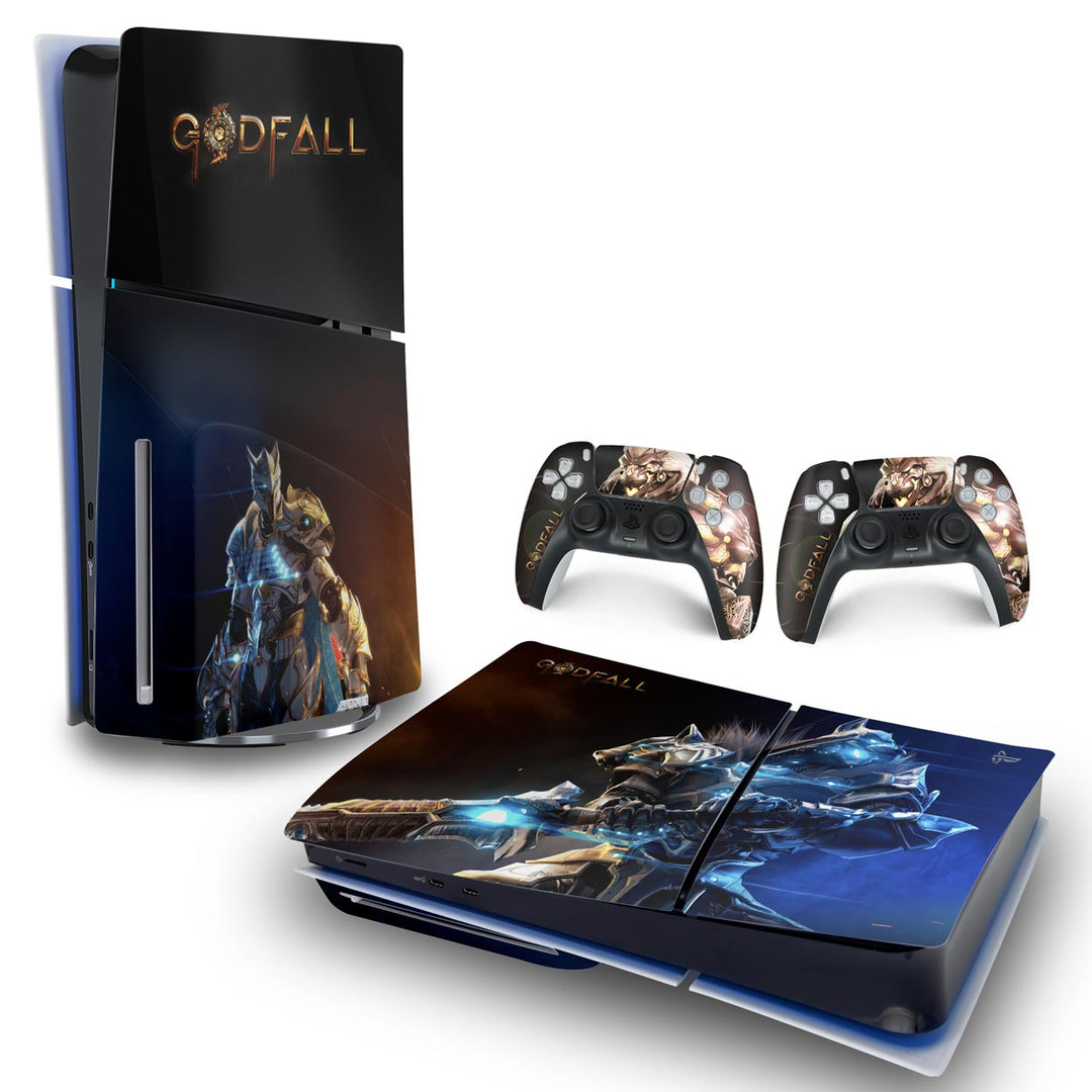 Skin Anti-Rage PS5 Slim Horizontal - Godfall - Pop Arte Skins