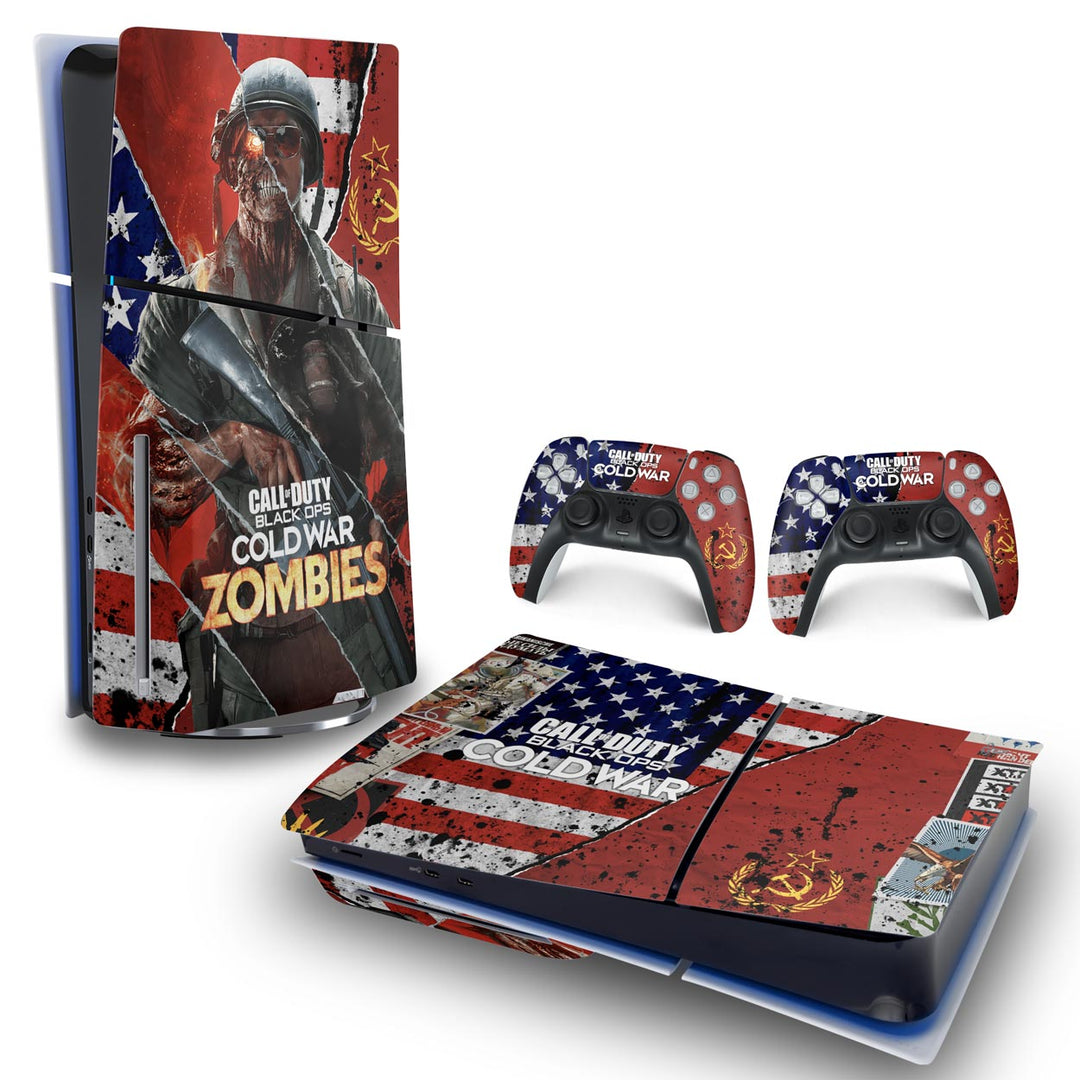 Skin Anti-Rage PS5 Slim Horizontal - Call Of Duty Cold War - Pop Arte Skins