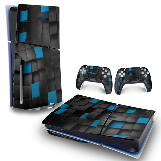Skin Anti-Rage PS5 Slim Horizontal - Cubos