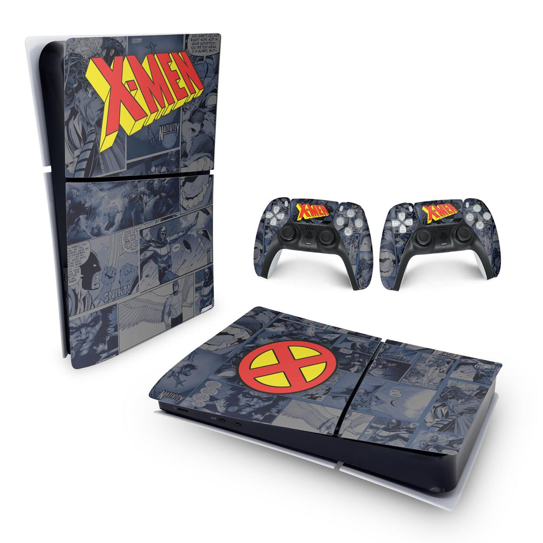 Skin Anti-Rage PS5 Slim Horizontal - X-Men Comics - Pop Arte Skins - foto 4