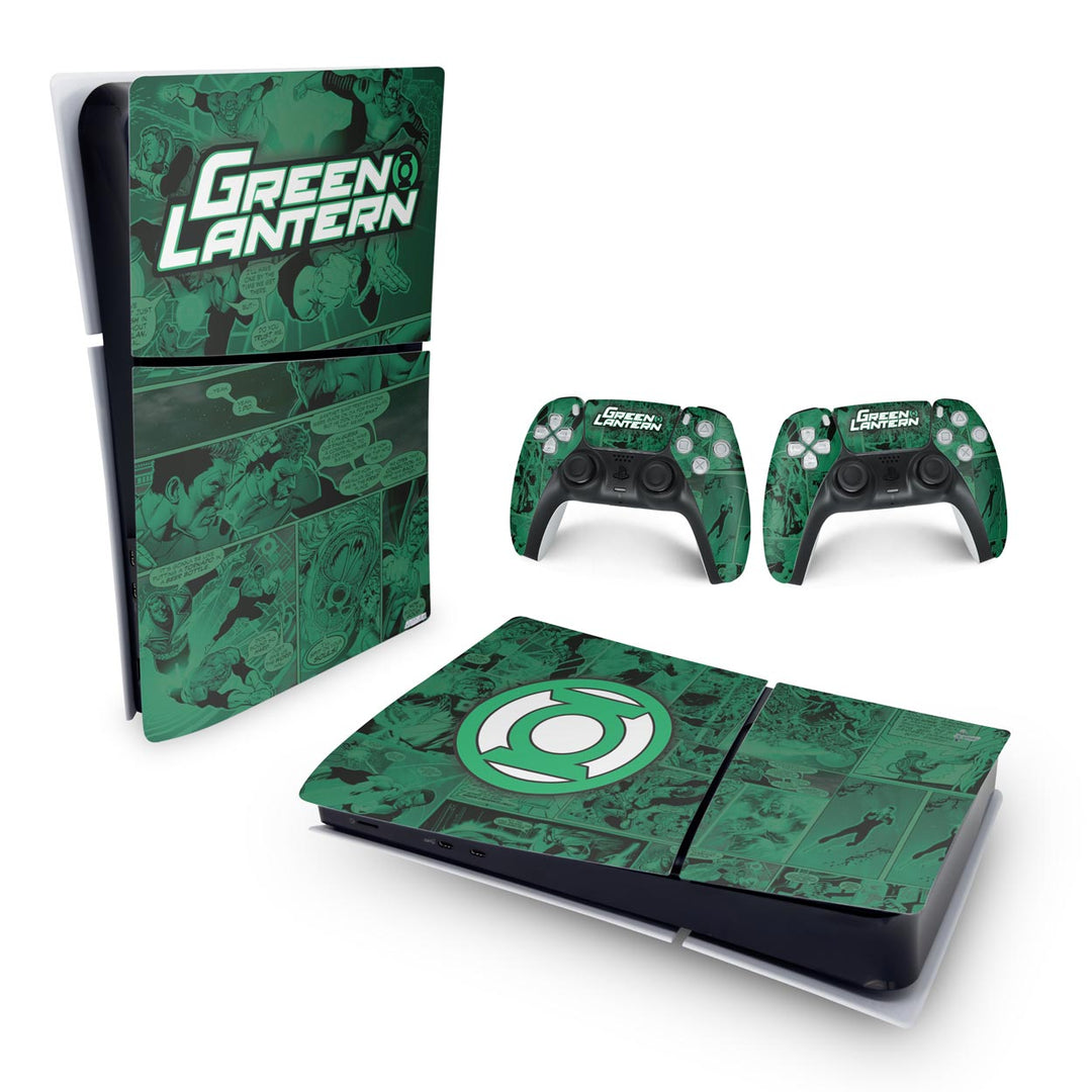 Skin Anti-Rage PS5 Slim Horizontal - Lanterna Verde Comics - Pop Arte Skins - foto 4