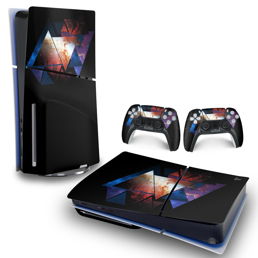 Skin Anti-Rage PS5 Slim Horizontal - Abstrato #90 - Pop Arte Skins