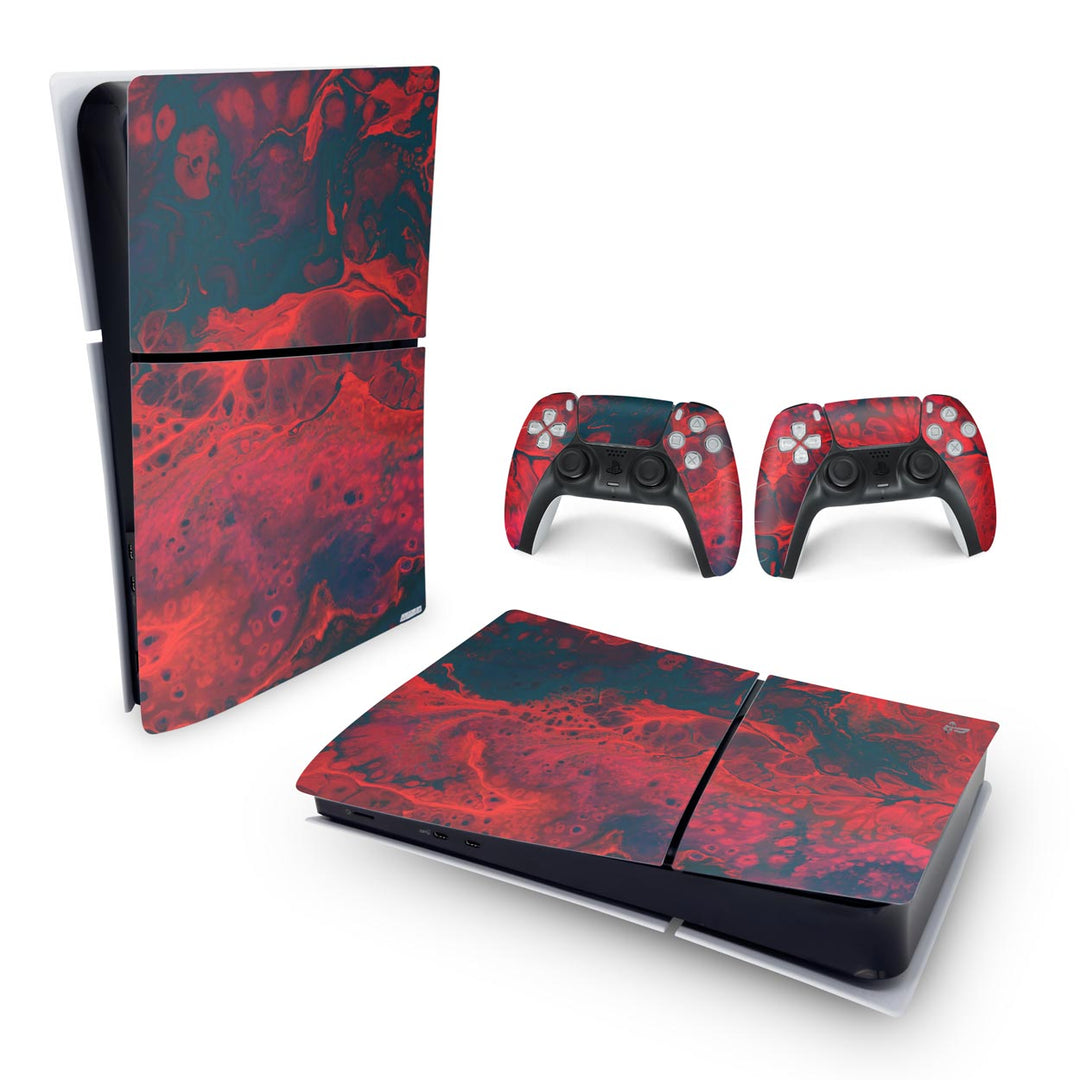 Skin Anti-Rage PS5 Slim Horizontal - Abstrato #98 - Pop Arte Skins - foto 4