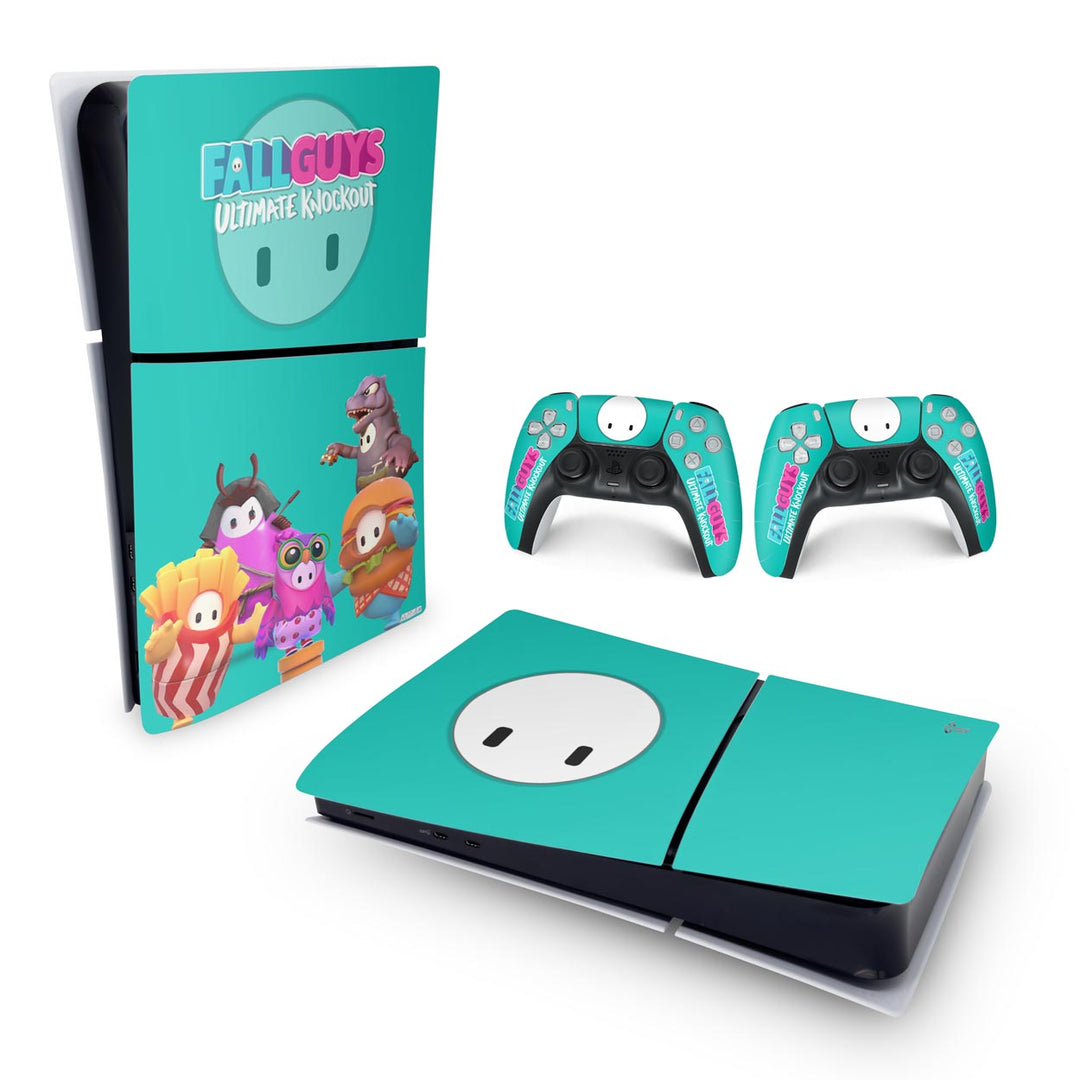 Skin Anti-Rage PS5 Slim Horizontal - Fall Guys - Pop Arte Skins - foto 4