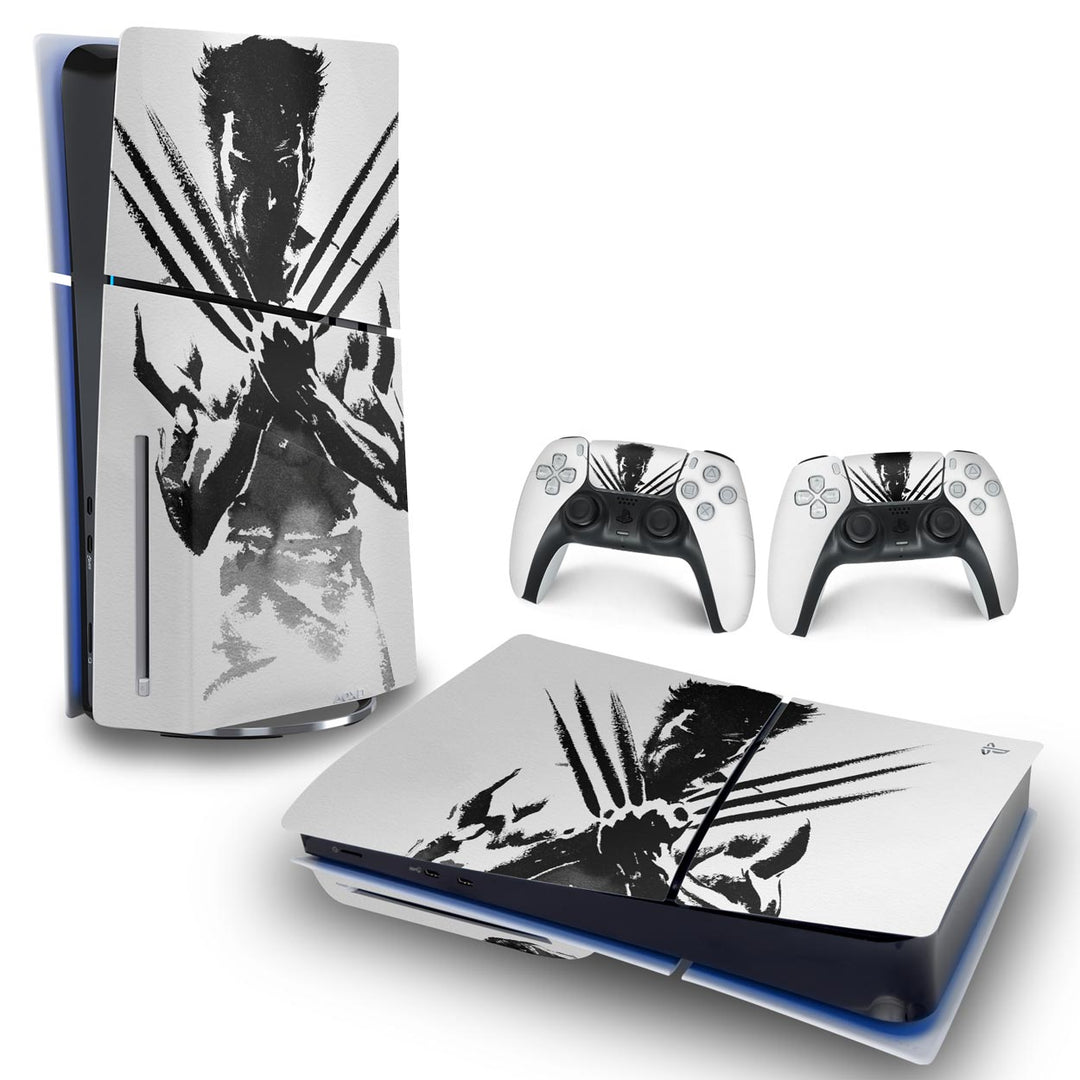 Skin Anti-Rage PS5 Slim Horizontal - Wolverine X-men - Pop Arte Skins