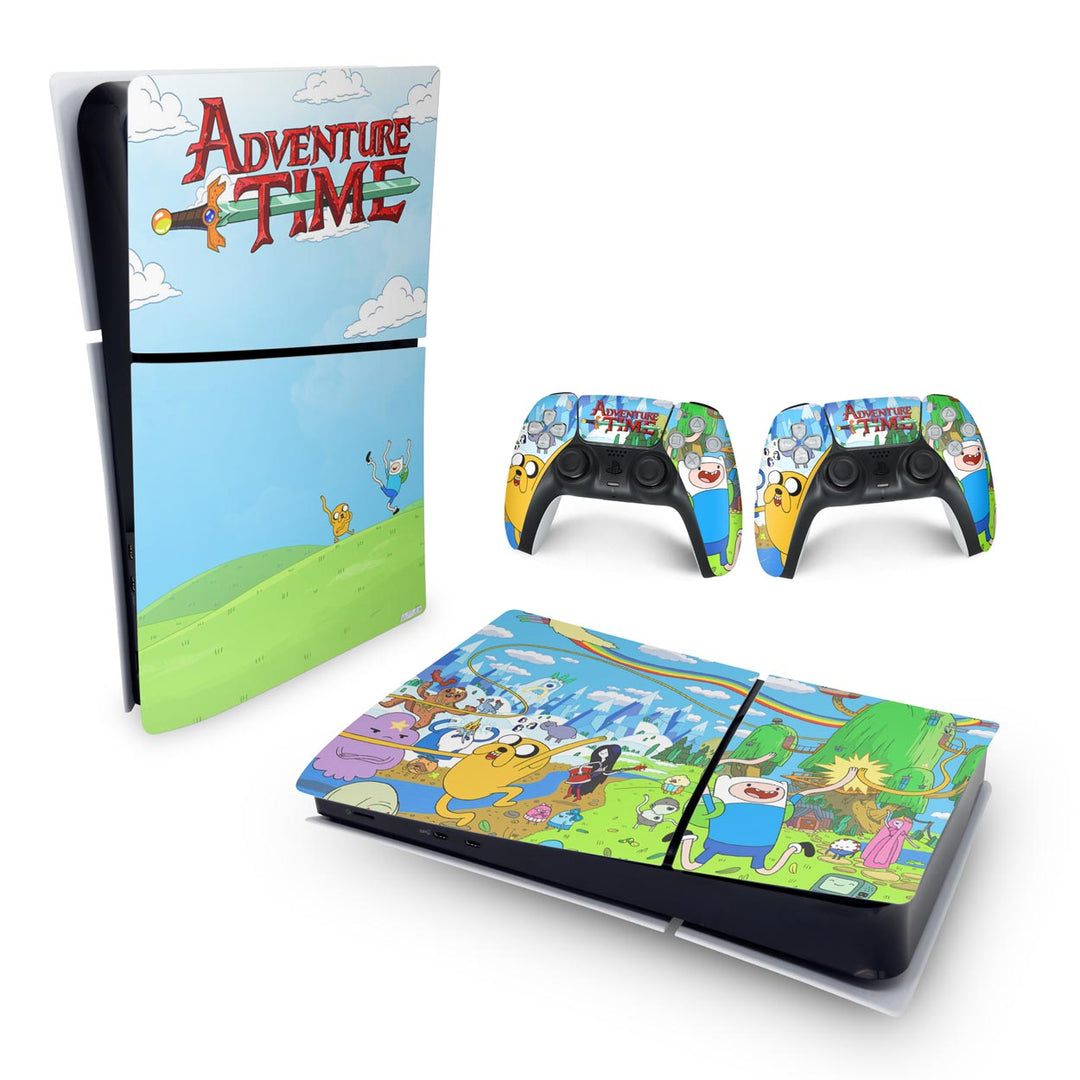 Skin Anti-Rage PS5 Slim Horizontal - Hora de Aventura - Pop Arte Skins - foto 4