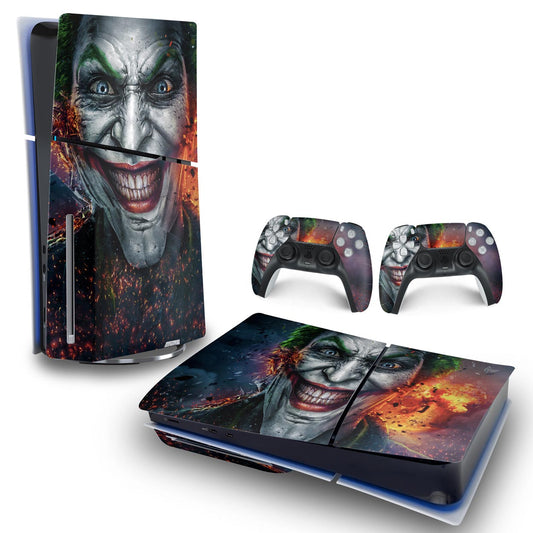 Skin Anti-Rage PS5 Slim Horizontal - Coringa Joker