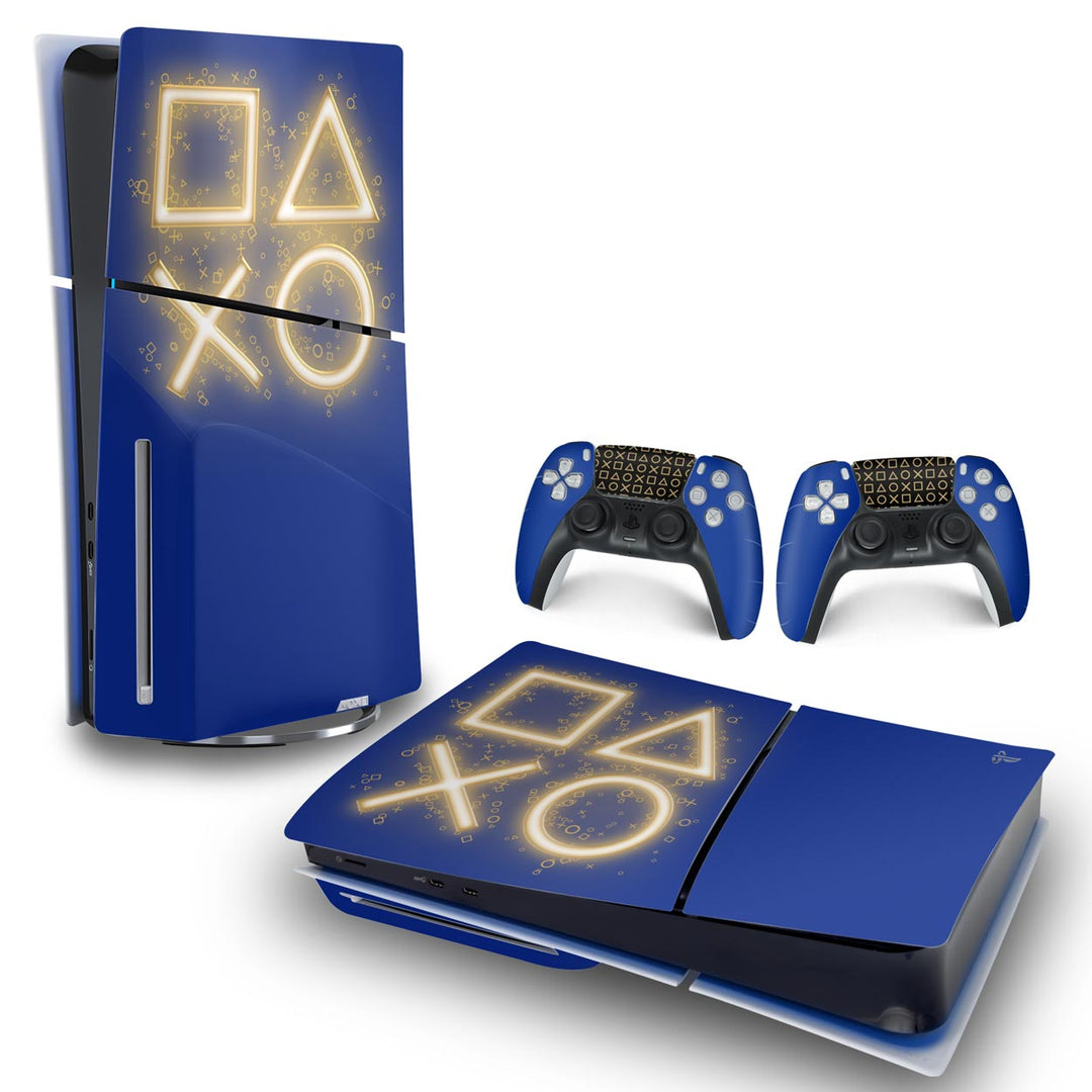 Skin Anti-Rage PS5 Slim Horizontal - Days Of Play Edição Limitada - Pop Arte Skins