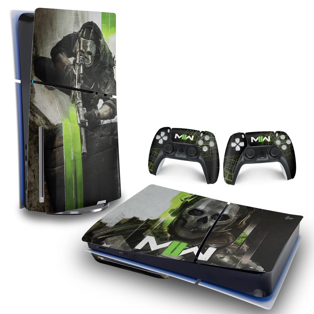 Skin Anti-Rage PS5 Slim Horizontal - Call Of Duty Modern Warfare II - Pop Arte Skins