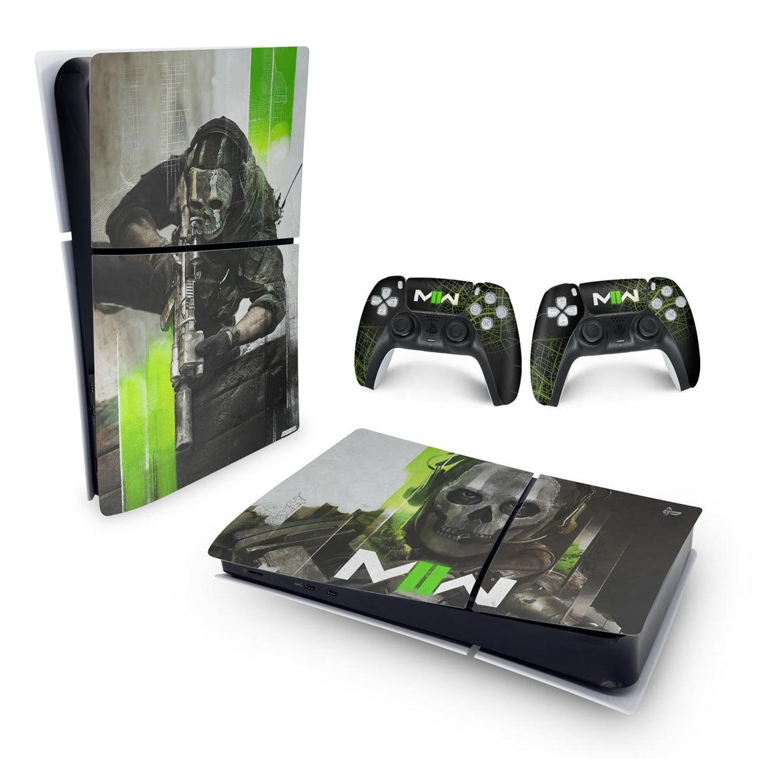 Skin Anti-Rage PS5 Slim Horizontal - Call Of Duty Modern Warfare II - Pop Arte Skins - foto 4
