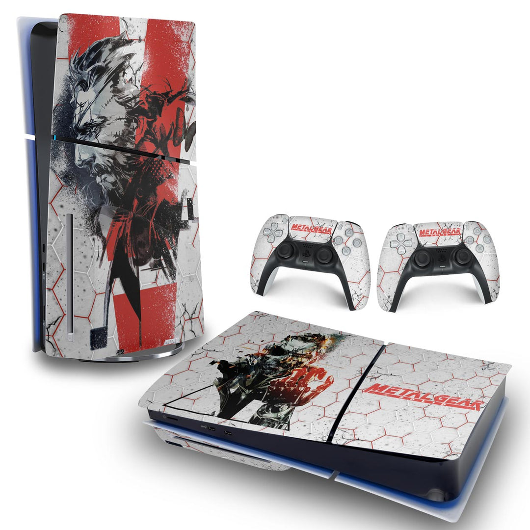 Skin Anti-Rage PS5 Slim Horizontal - Metal Gear Solid - Pop Arte Skins