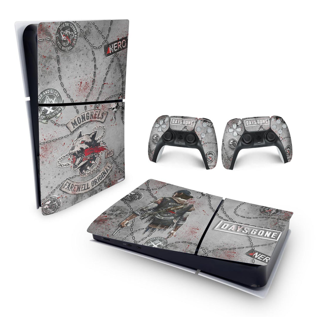 Skin Anti-Rage PS5 Slim Horizontal - Days Gone - Pop Arte Skins - foto 4