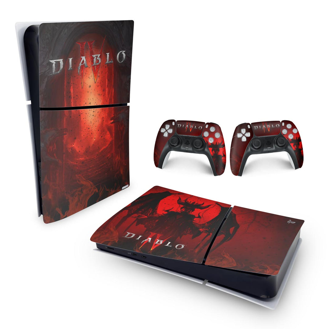 Skin Anti-Rage PS5 Slim Horizontal - Diablo IV 4 - Pop Arte Skins - foto 4