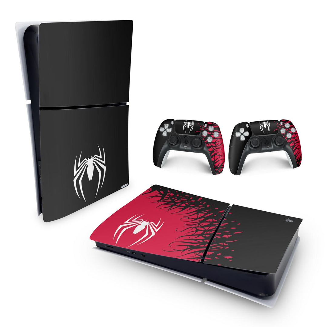 Skin Anti-Rage PS5 Slim Horizontal - Spider-Man Homem Aranha 2 Edition - Pop Arte Skins - foto 4