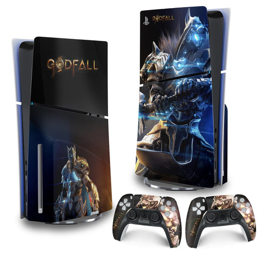 Skin Anti-Rage PS5 Slim Vertical - Godfall