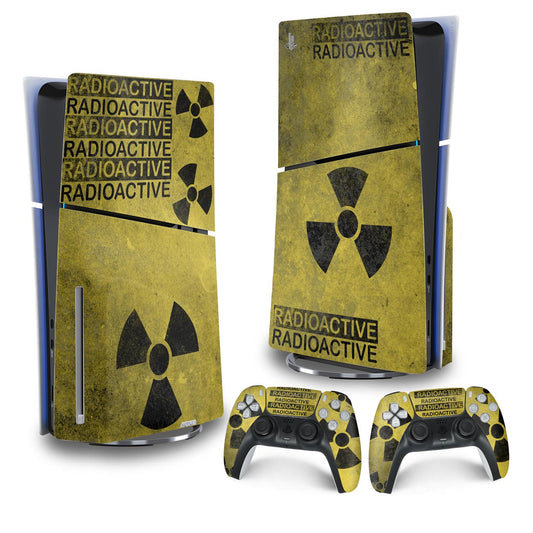 Skin Anti-Rage PS5 Slim Vertical - Radioativo