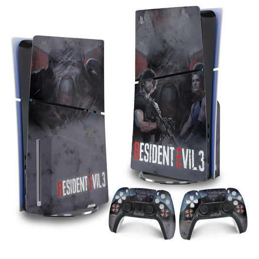 Skin Anti-Rage PS5 Slim Vertical - Resident Evil 3 Remake