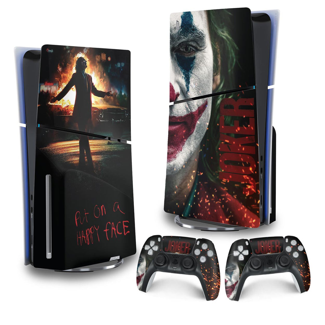 Skin Anti-Rage PS5 Slim Vertical - Joker Filme - Pop Arte Skins