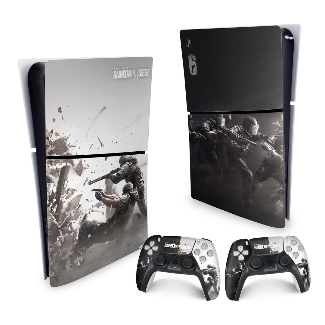 Skin Anti-Rage PS5 Slim Vertical - Tom Clancy's Rainbow Six Siege - Pop Arte Skins - foto 4