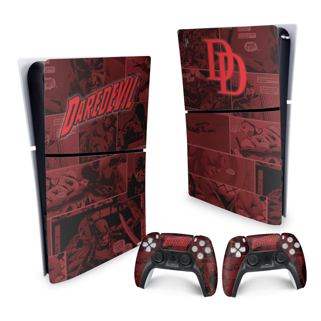 Skin Anti-Rage PS5 Slim Vertical - Daredevil Demolidor Comics - Pop Arte Skins - foto 4