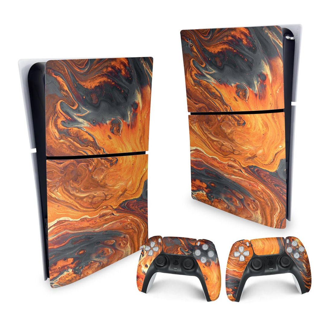 Skin Anti-Rage PS5 Slim Vertical - Abstrato #95 - Pop Arte Skins - foto 4