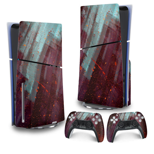 Skin Anti-Rage PS5 Slim Vertical - Abstrato #100