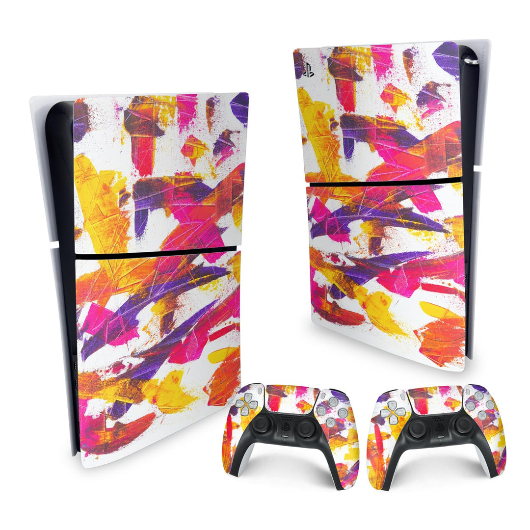 Skin Anti-Rage PS5 Slim Vertical - Abstrato #103 - Pop Arte Skins - foto 4