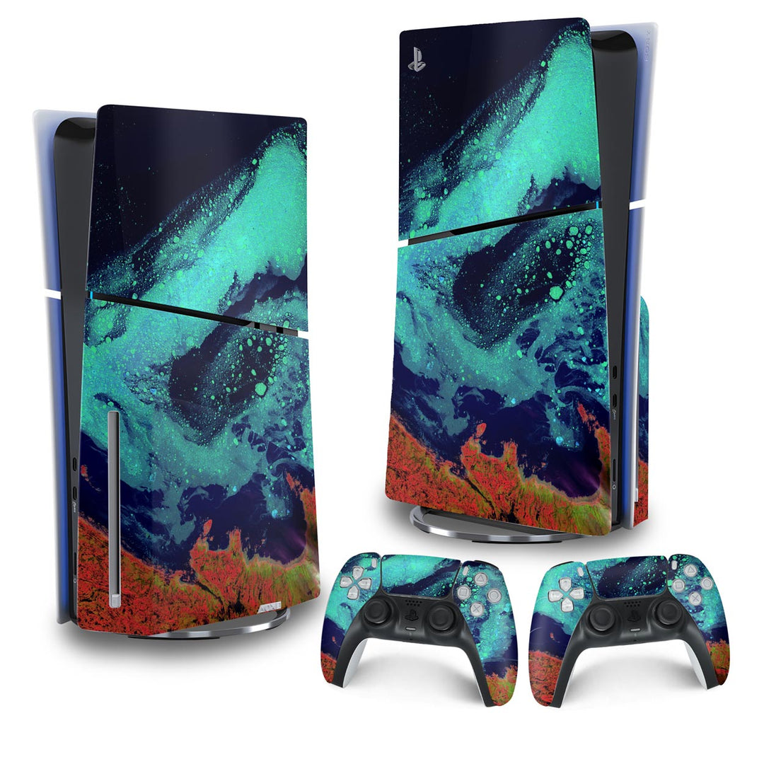 Skin Anti-Rage PS5 Slim Vertical - Abstrato #105 - Pop Arte Skins