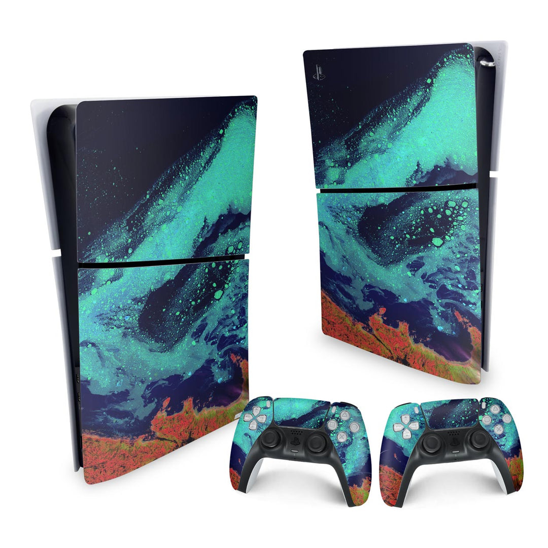 Skin Anti-Rage PS5 Slim Vertical - Abstrato #105 - Pop Arte Skins - foto 4